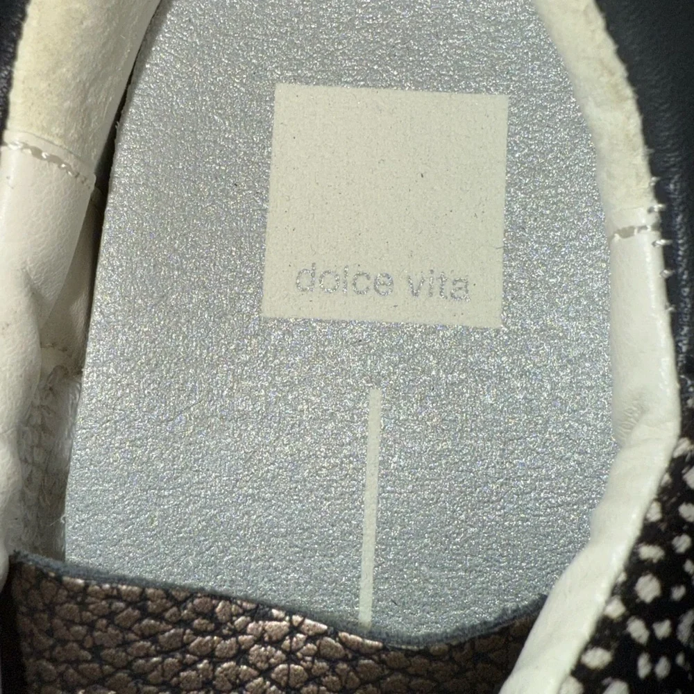 Dolce Vita Black and White Women's Sneakers - Picture 4 of 4